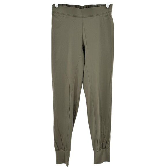 Nike Women's Dri-Fit Pull-on Stretch Olive Green Lightweight Nylon Pants Small - Picture 1 of 10